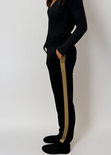 Load image into Gallery viewer, Ralph Lauren Black and Gold Sweatpants
