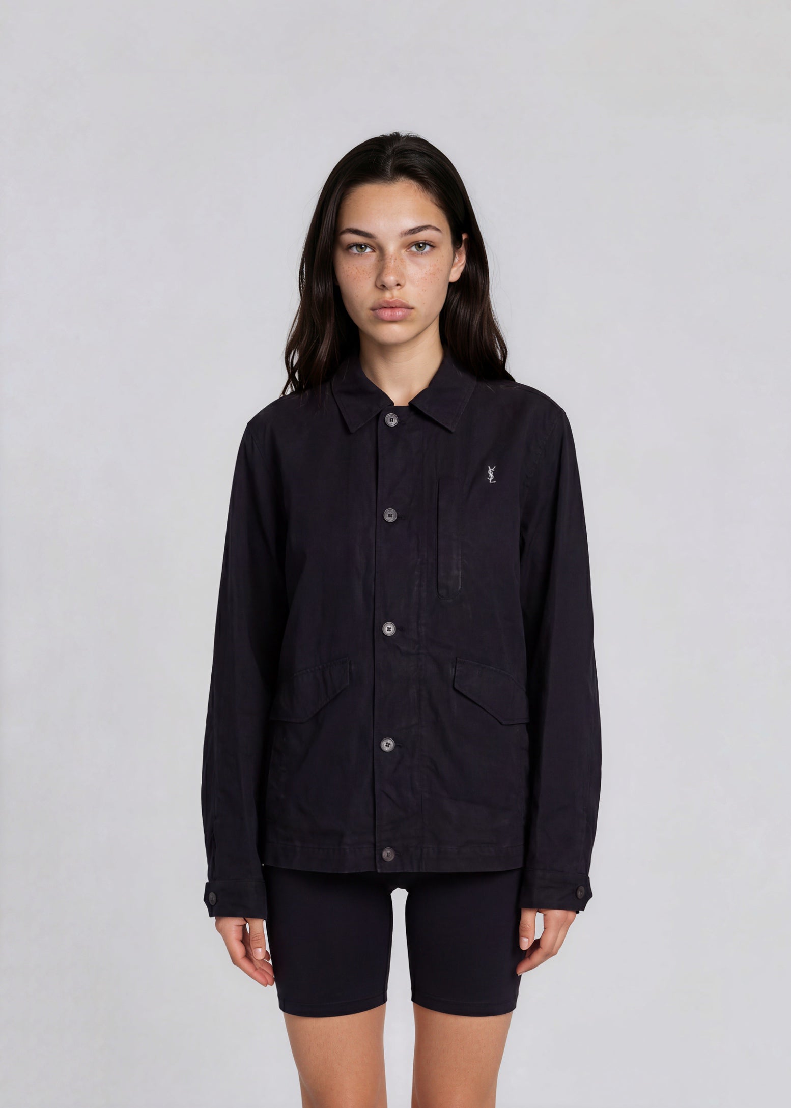 YSL Black Button Bomber