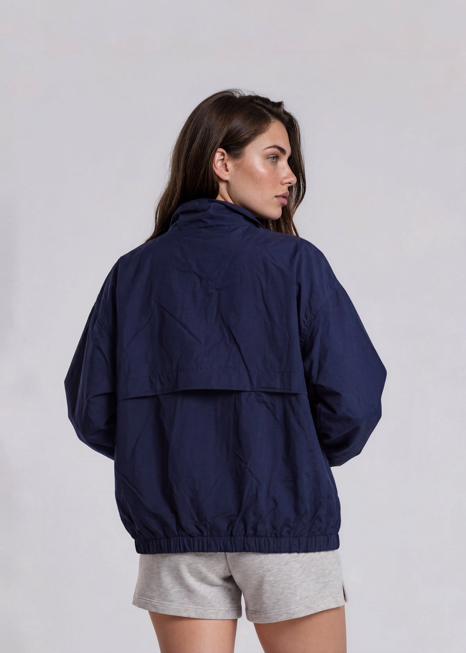 YSL Navy Conrast Bomber