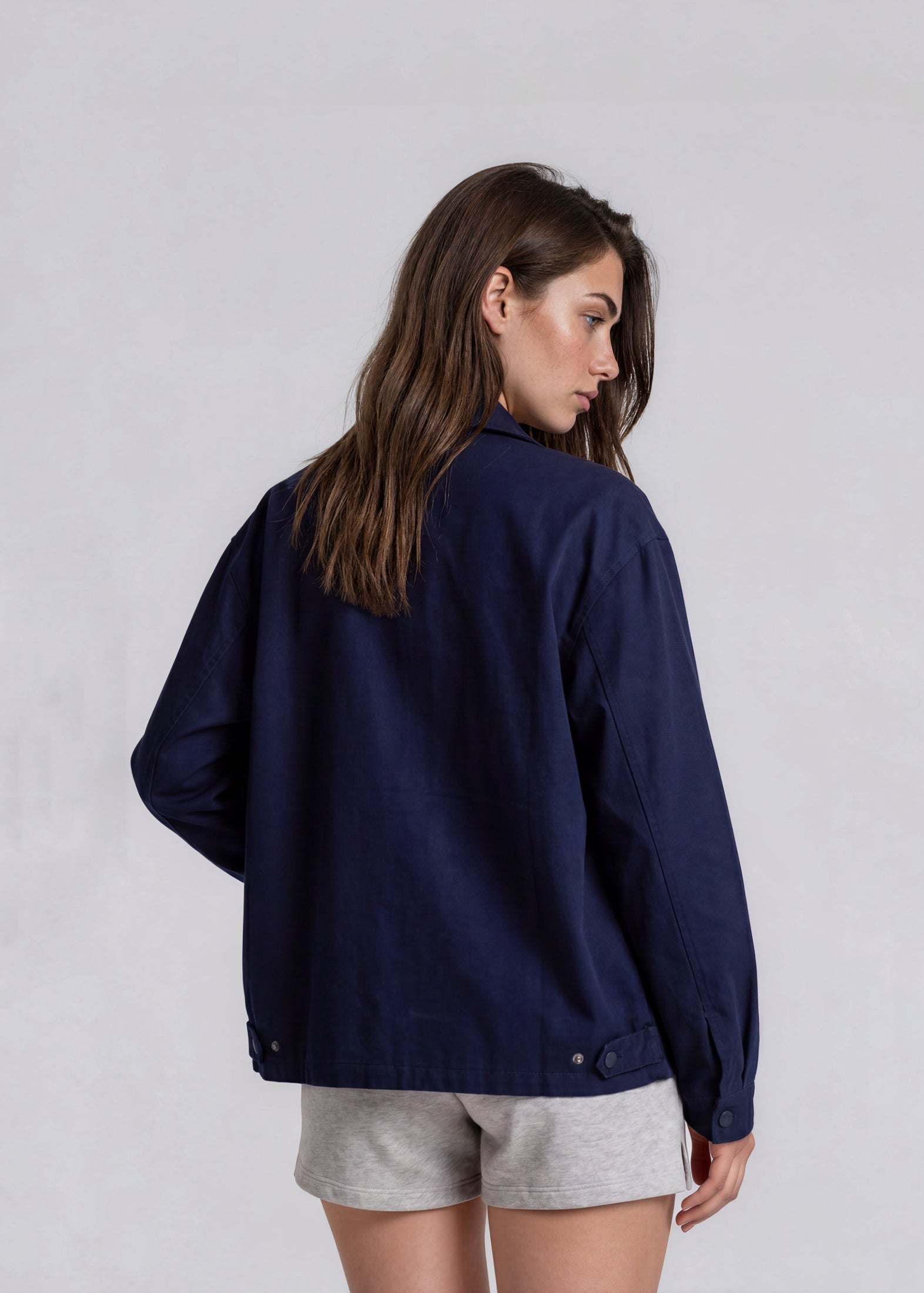 YSL Dark Navy Stripe Bomber