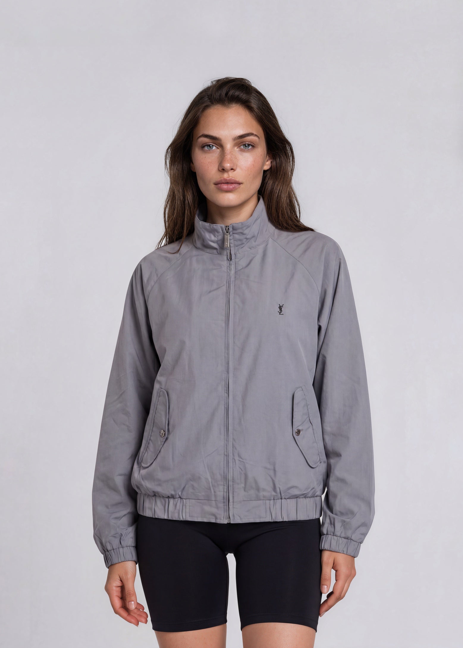 YSL Grey Pocket Bomber