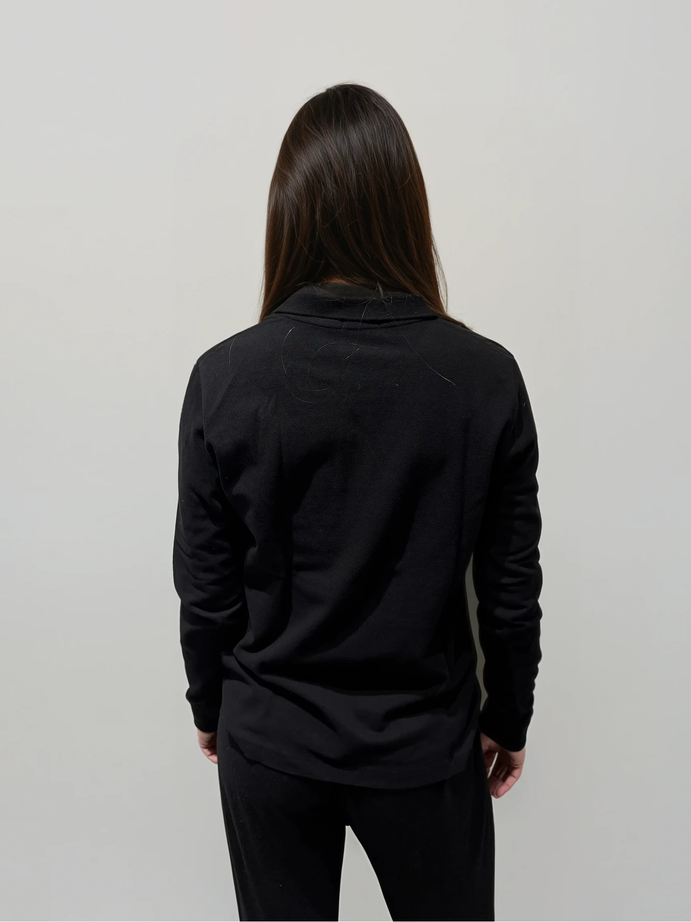 Ralph Lauren Black Long Sleeve Polo