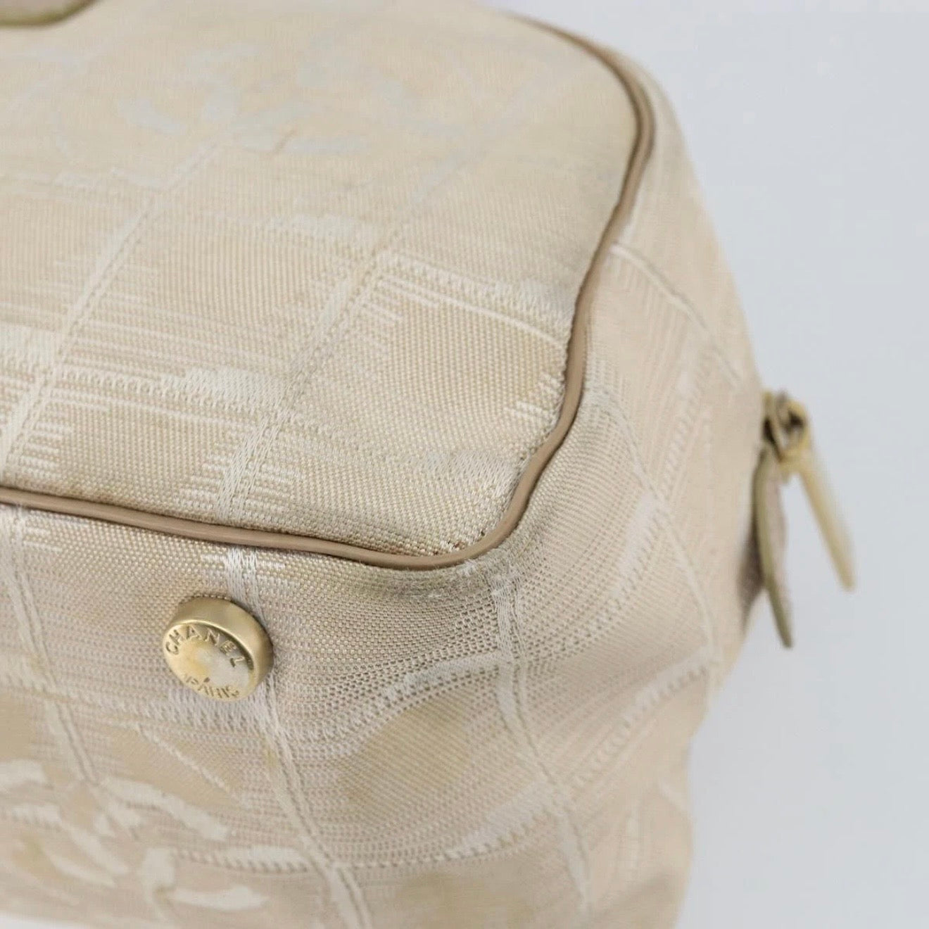 Chanel Tan Travel Shoulder Bag