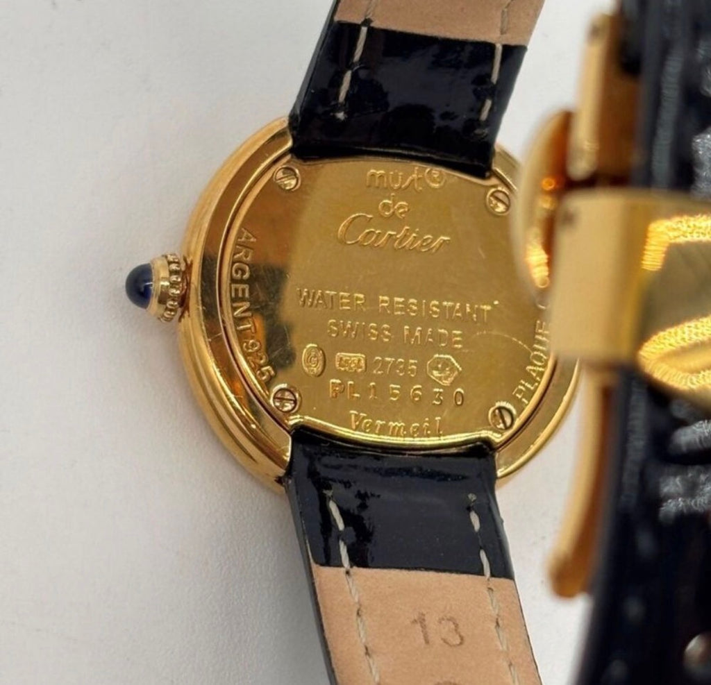 Cartier Leather Band Watch