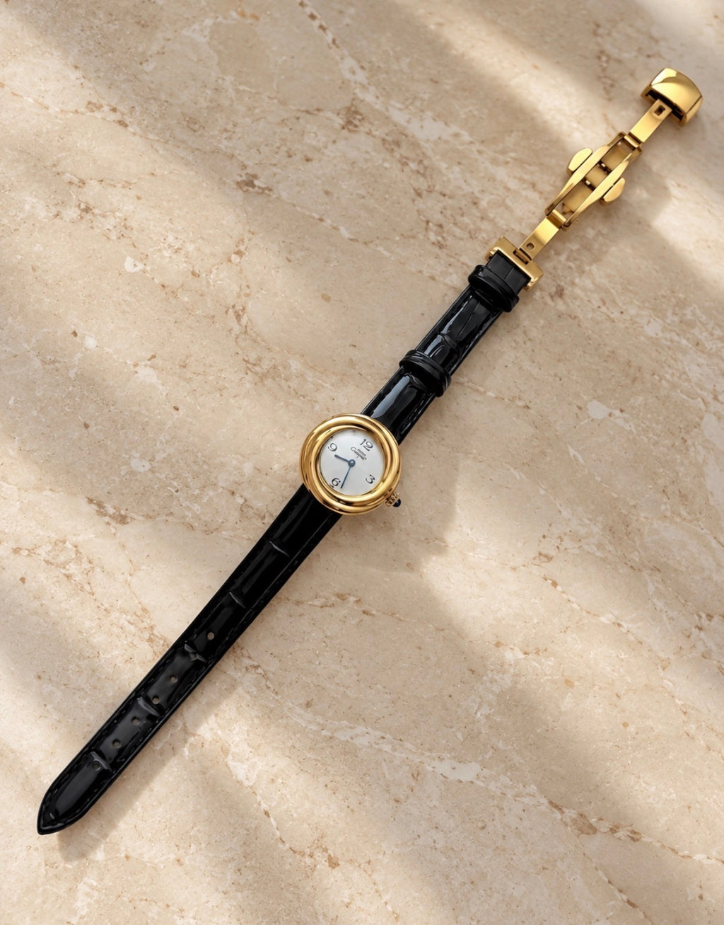 Cartier Leather Band Watch