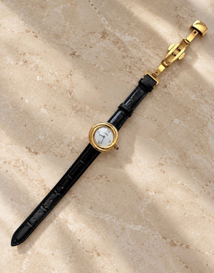 Cartier Leather Band Watch