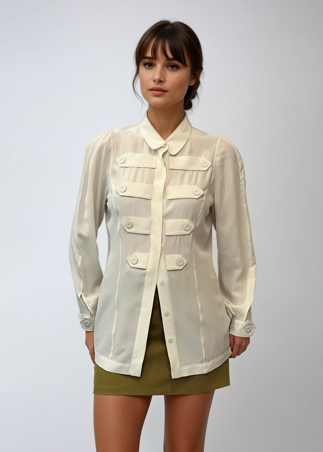 Fendi Cream Button Down