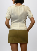 Load image into Gallery viewer, Versace Cream Button Vest
