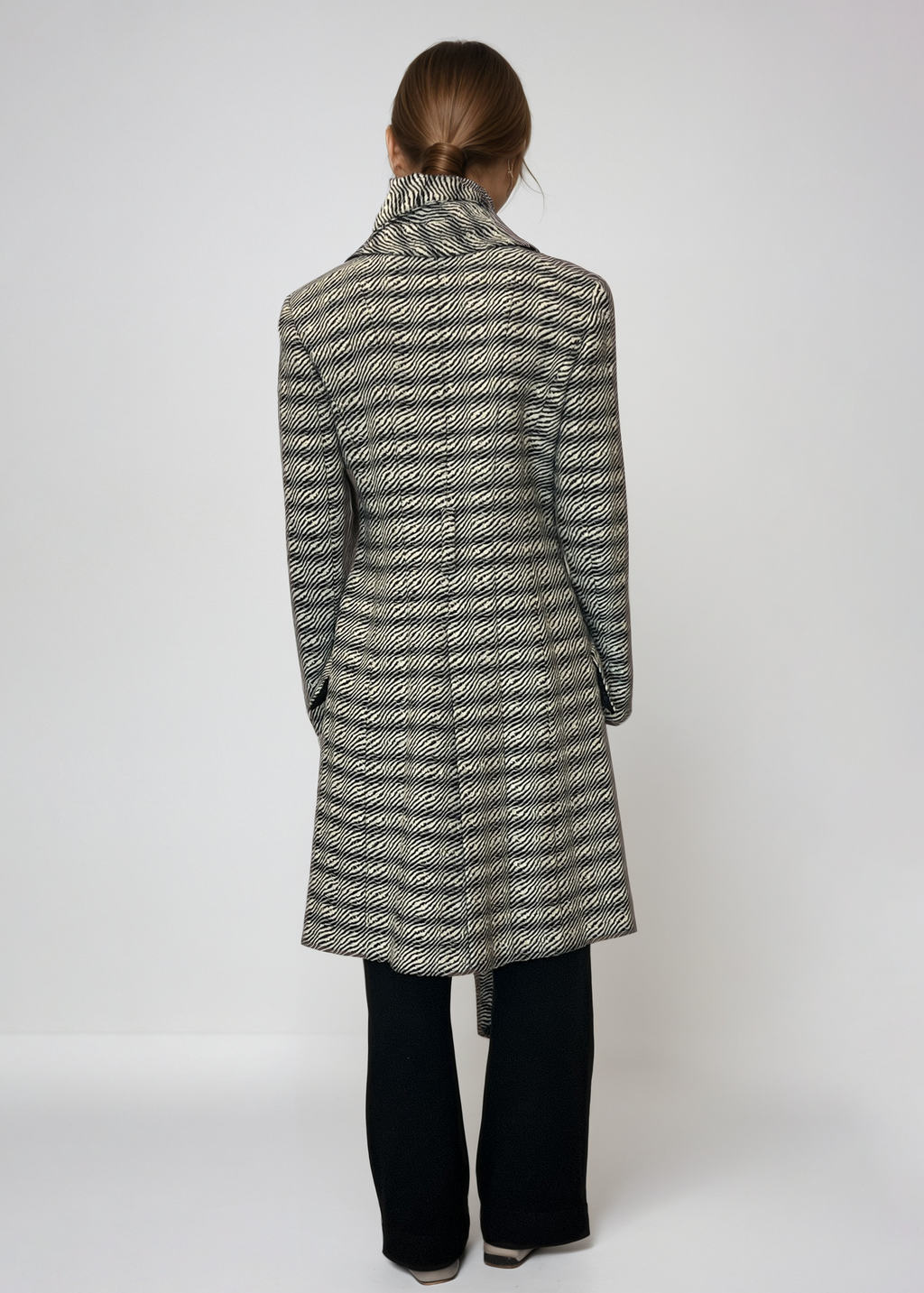 Jean Paul Gaultier Zebra Belted Coat