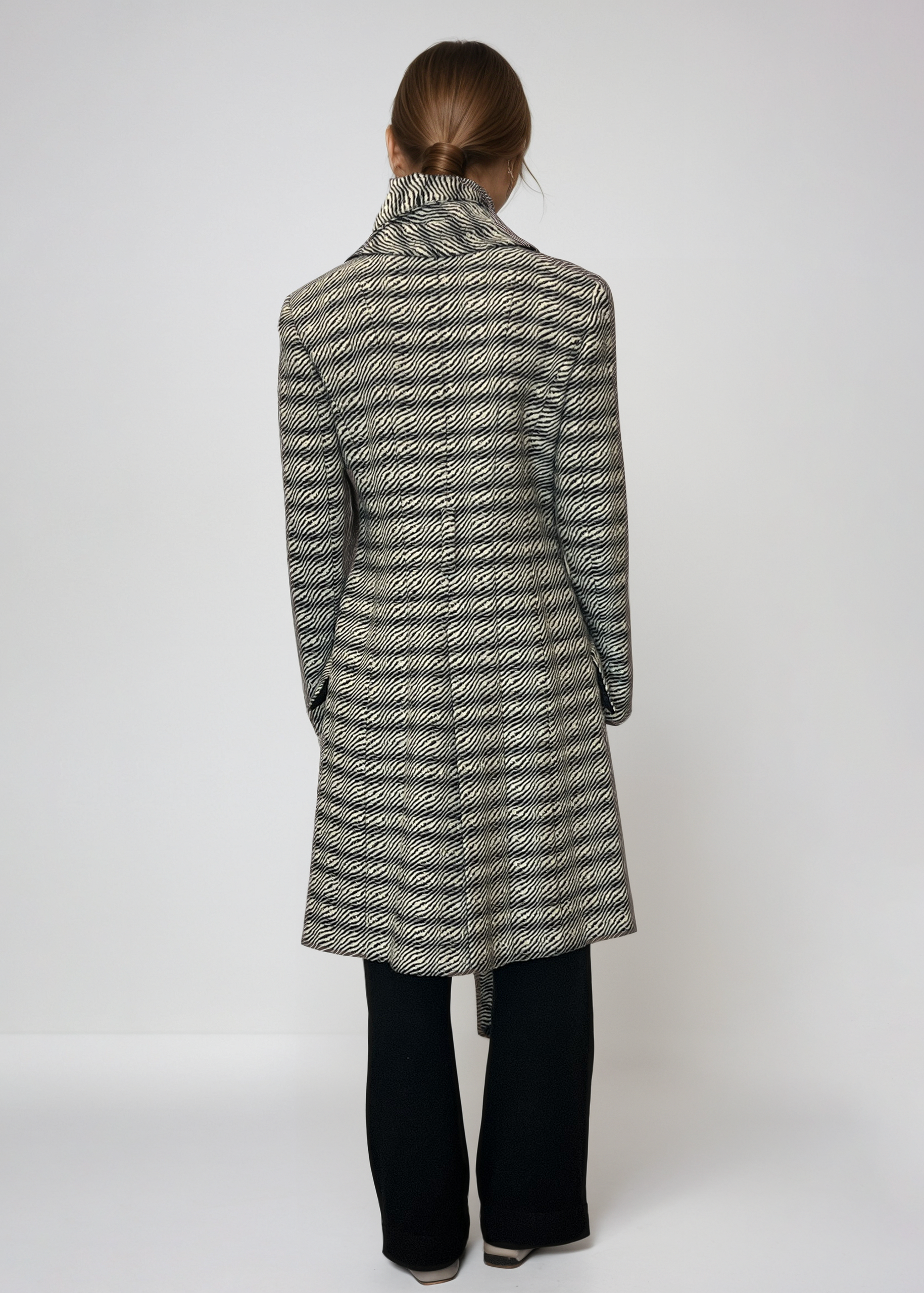 Jean Paul Gaultier Zebra Belted Coat