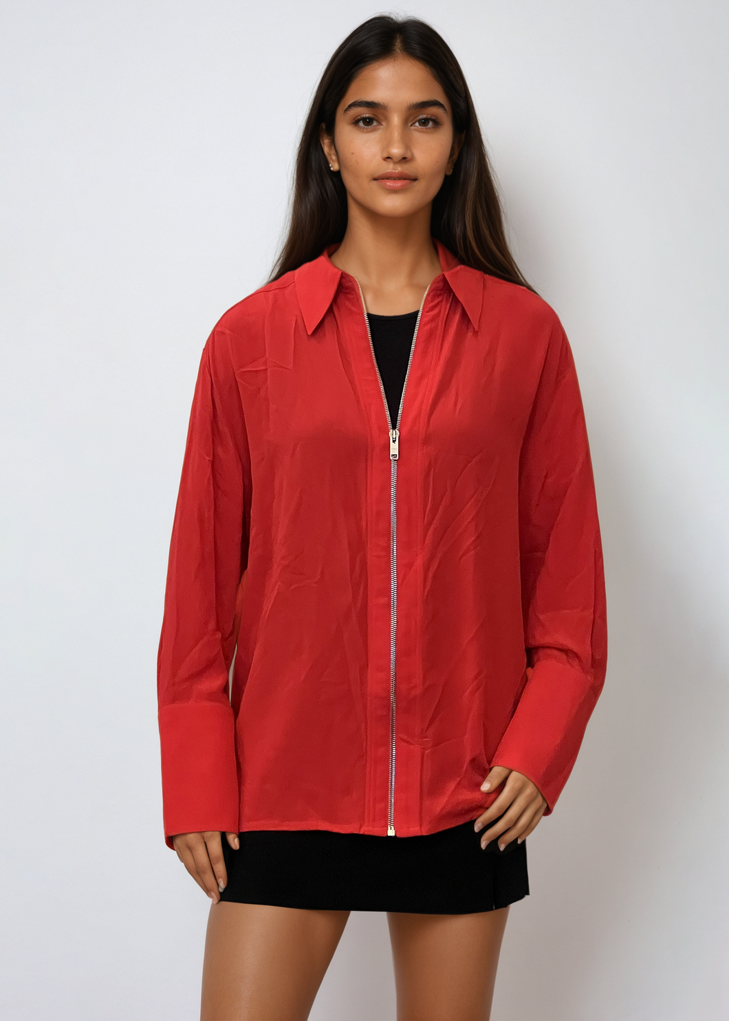 Givenchy Red Zip Up