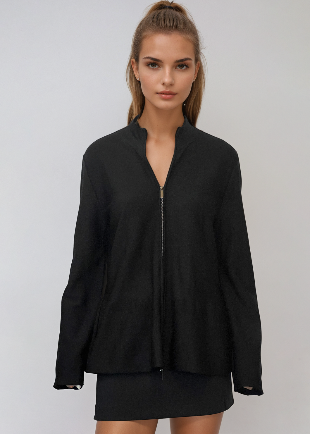 Armani Black Peplum Jacket