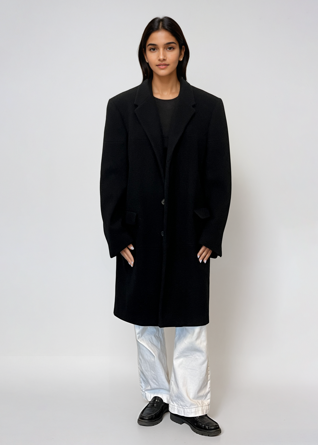 Jil Sander Black Wool Coat