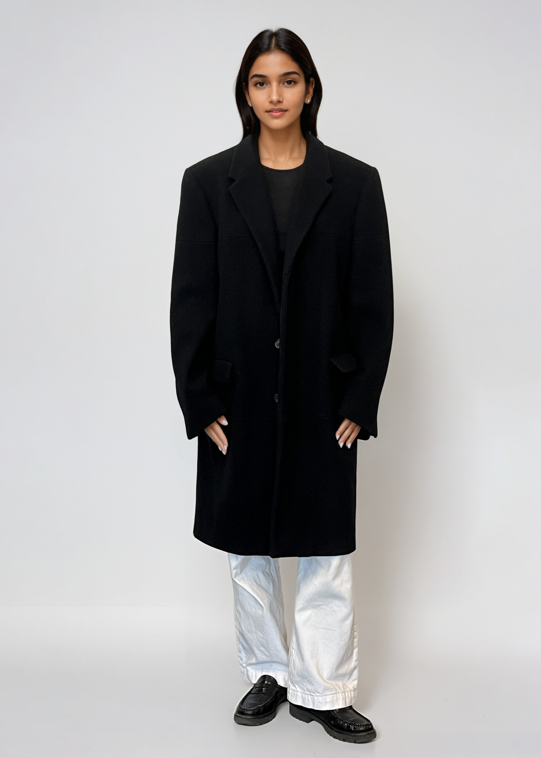 Jil Sander Black Wool Coat