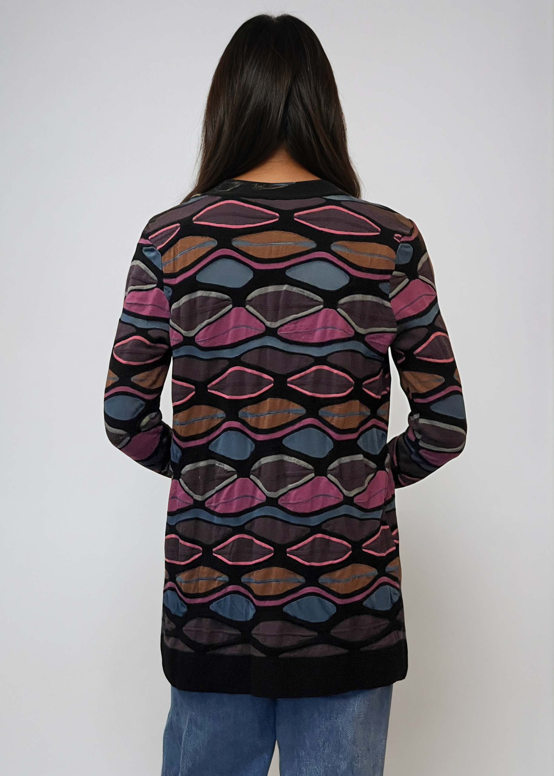 Missoni Pink and Blue Patterned Cardigan