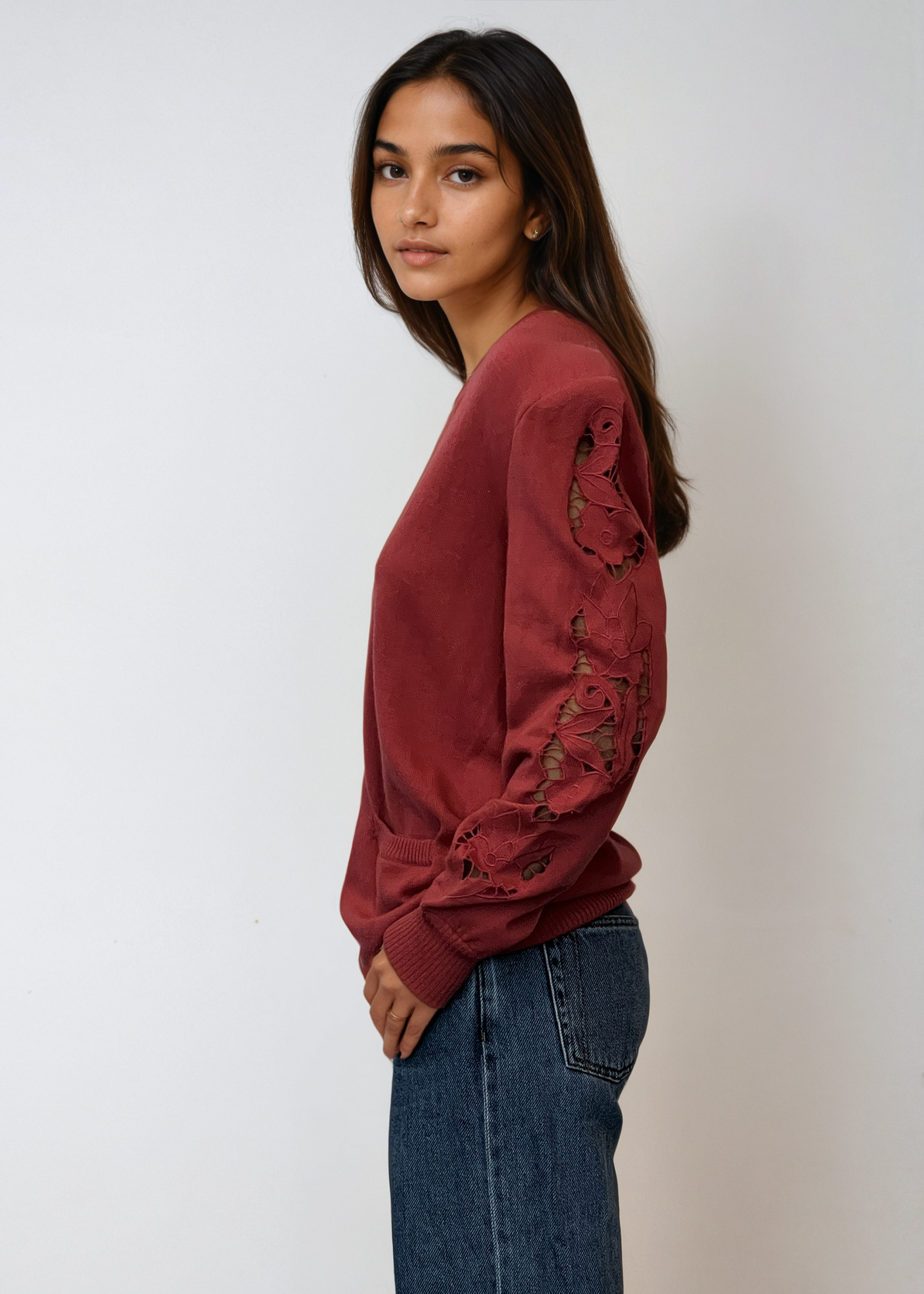 Valentino Red Cardigan