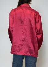 Load image into Gallery viewer, Dior Pink Satin Logo Button Down
