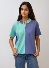 Load image into Gallery viewer, Dior Blue and Purple Polo
