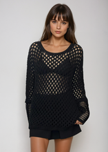 Load image into Gallery viewer, Yigal Azrouel Black Knit Sweater
