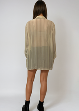 Load image into Gallery viewer, Armani Cream Striped Button Down
