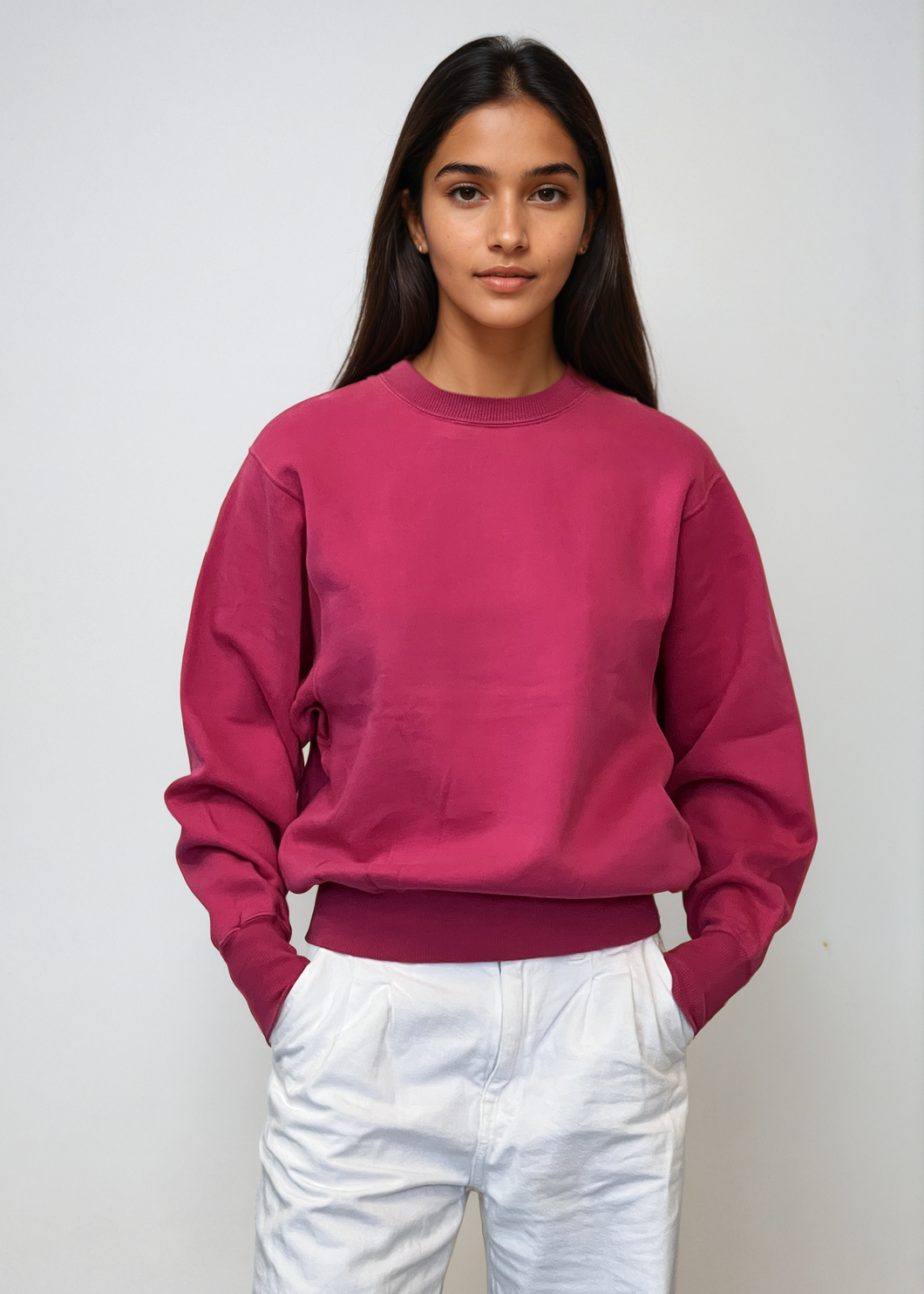 YSL Pink Logo Crewneck