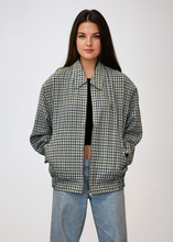 Load image into Gallery viewer, YSL Cream and Navy Checked Jacket
