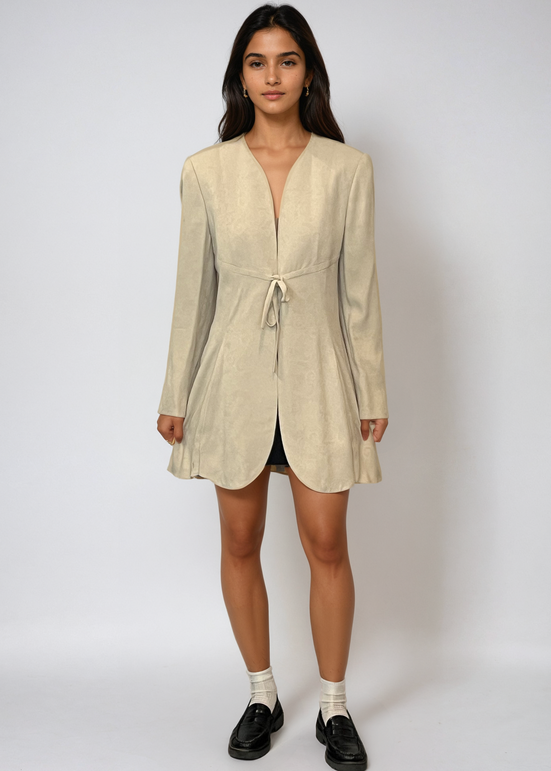 Armani Tan Tie Blazer