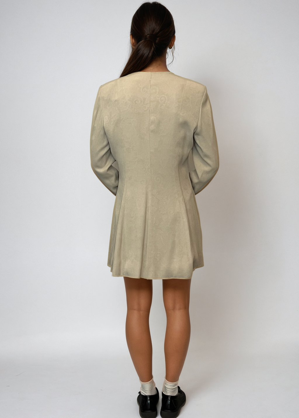 Armani Tan Tie Blazer