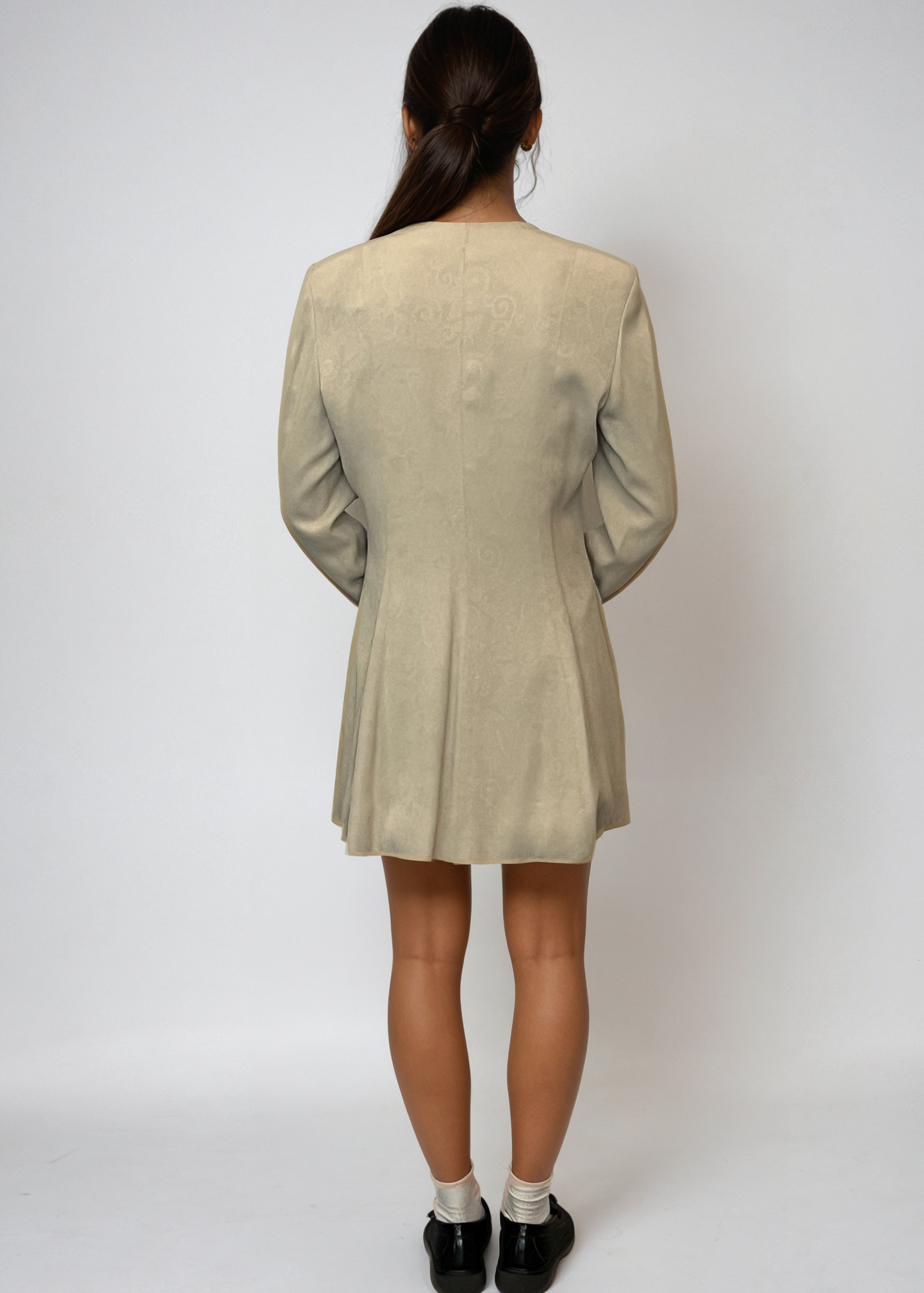 Armani Tan Tie Blazer