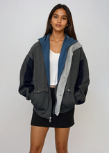 Load image into Gallery viewer, Dior Grey and Navy Sweatshirt Jacket
