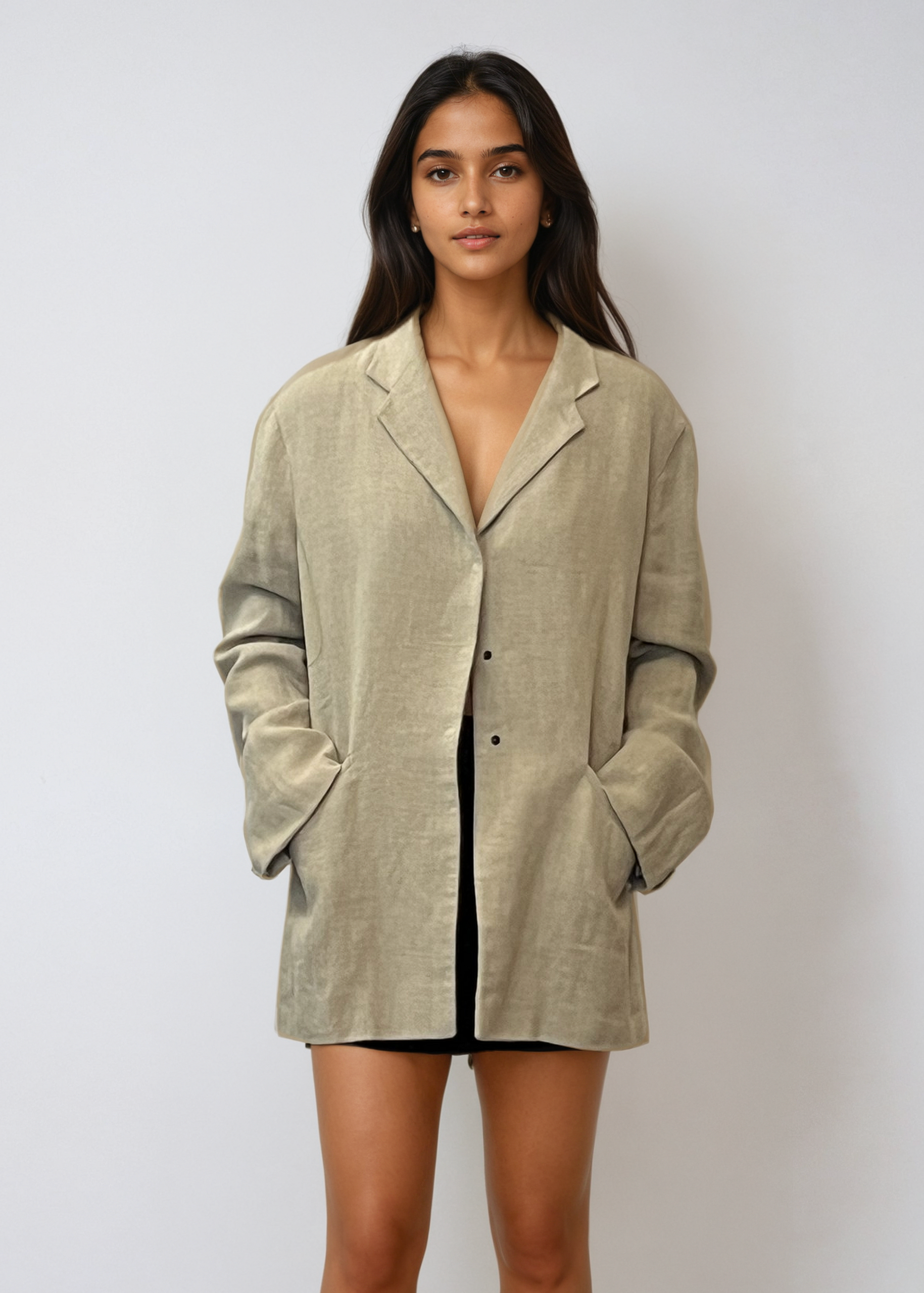 Armani Cream Linen Blazer