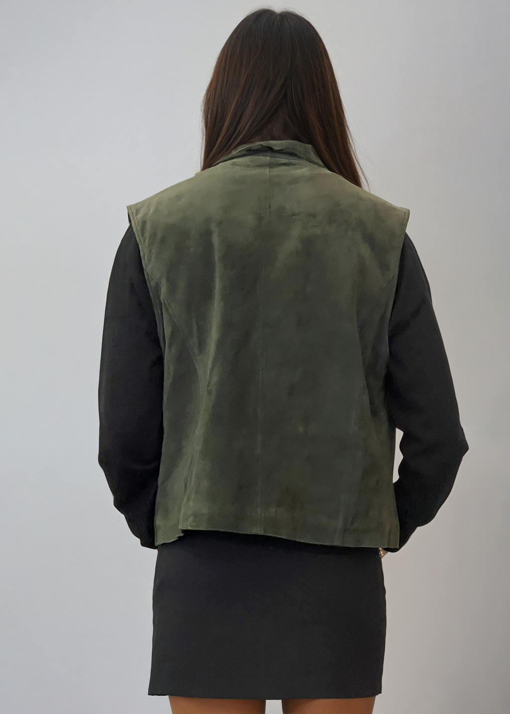 Green Suede Vest
