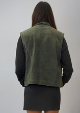 Load image into Gallery viewer, Green Suede Vest
