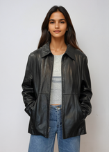 Load image into Gallery viewer, Black Leather Jacket
