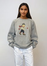 Load image into Gallery viewer, Ralph Lauren Grey Polo Bear Ice Skating Crewneck
