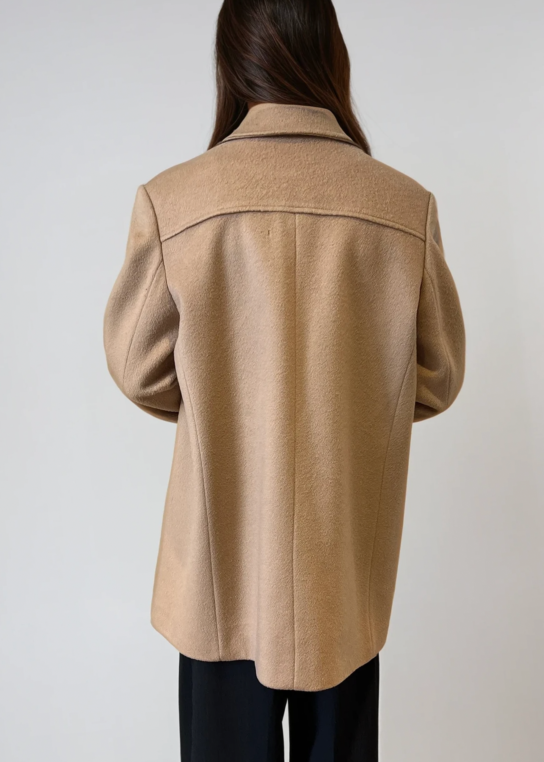 Calvin Klein Tan Wool Coat
