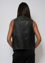 Load image into Gallery viewer, Black Leather Vest
