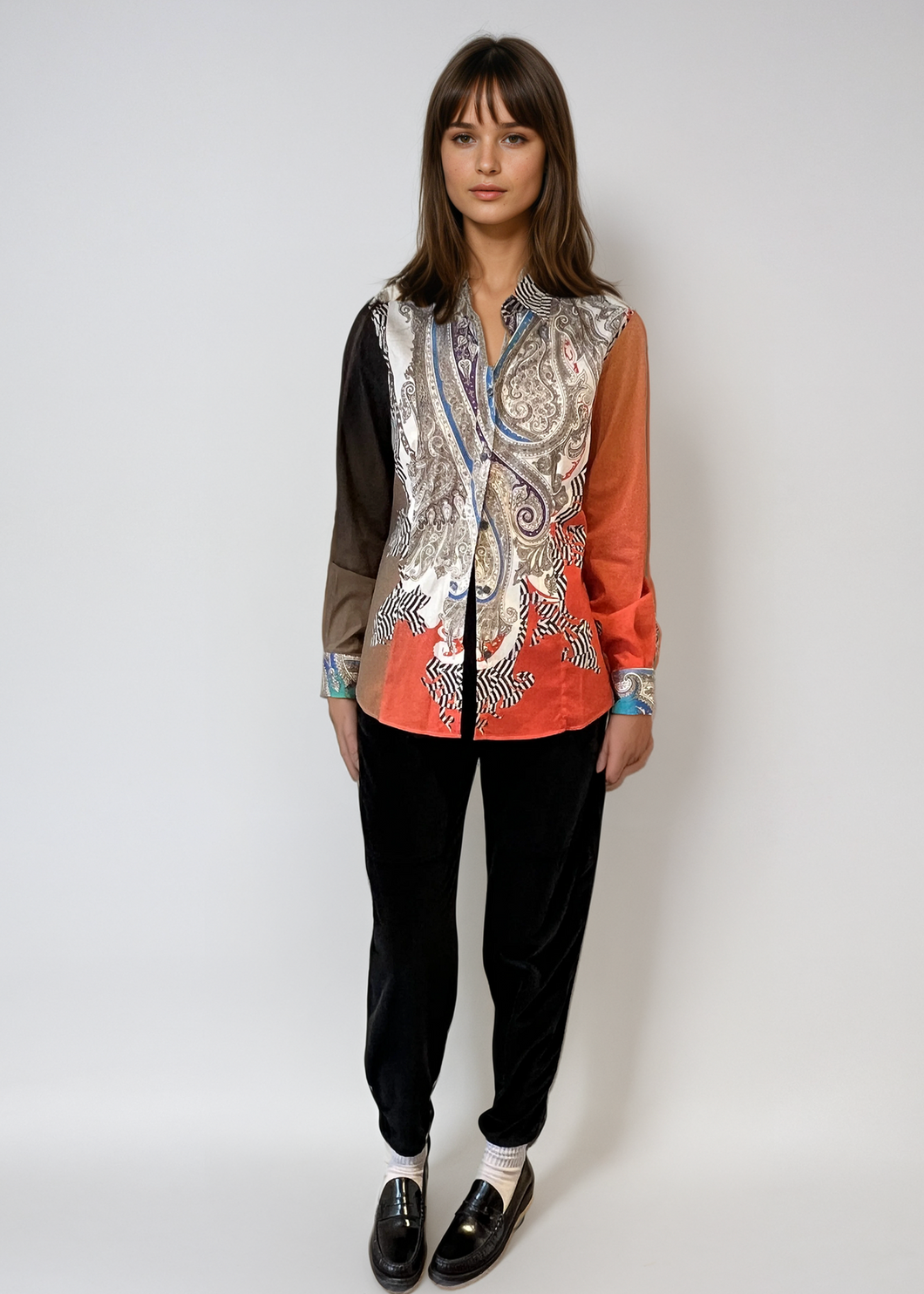 Etro Printed Button Down