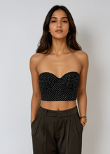 Load image into Gallery viewer, Rosie Assoulin Black Bustier Top
