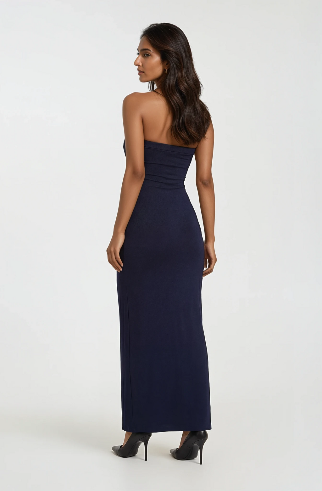 Yigal Azrouel Navy Strapless Gown
