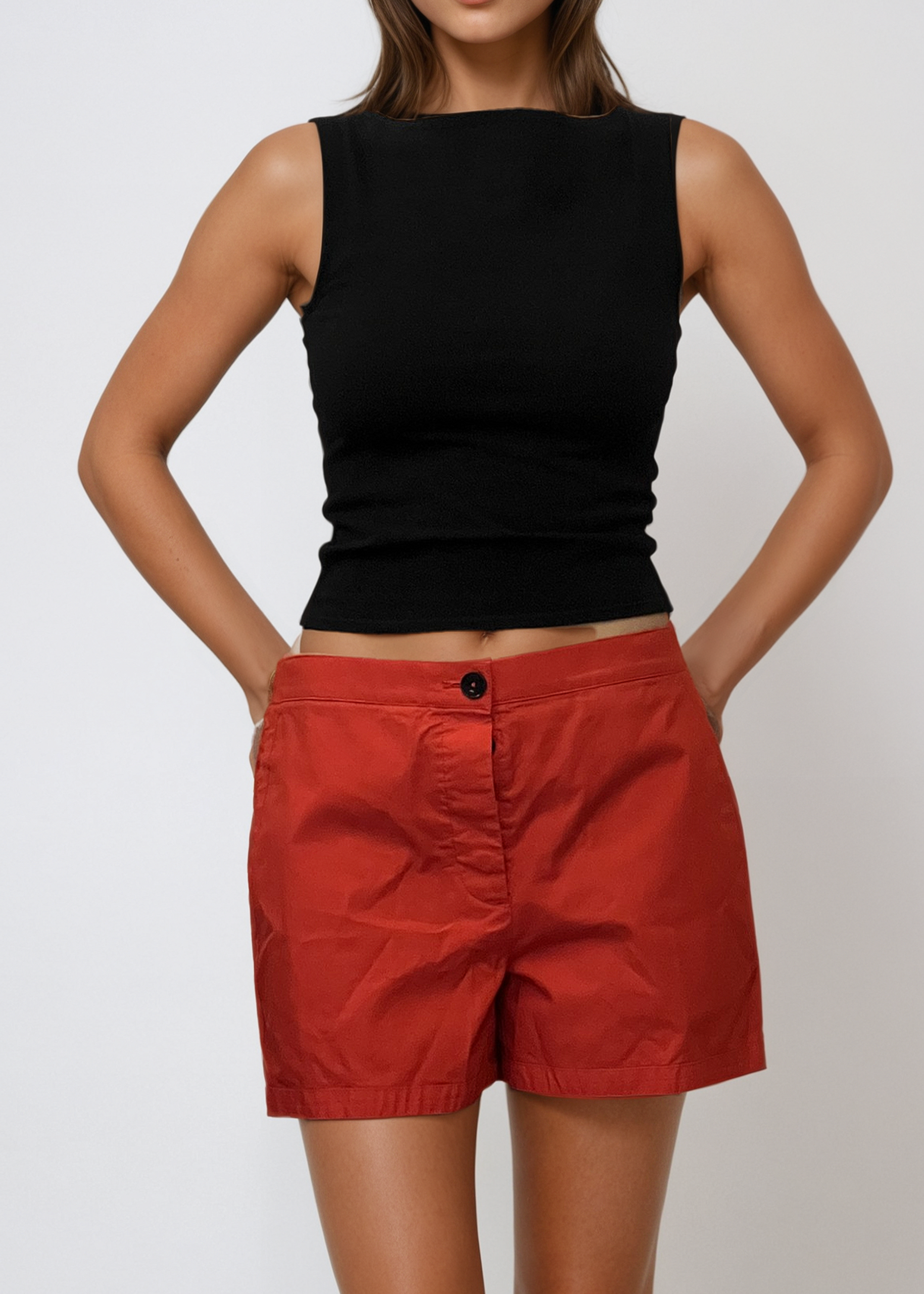 Jil Sander Red Shorts