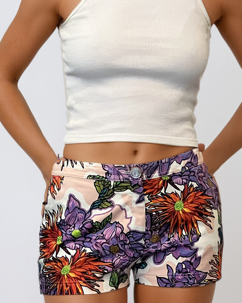Blumarine Floral Shorts