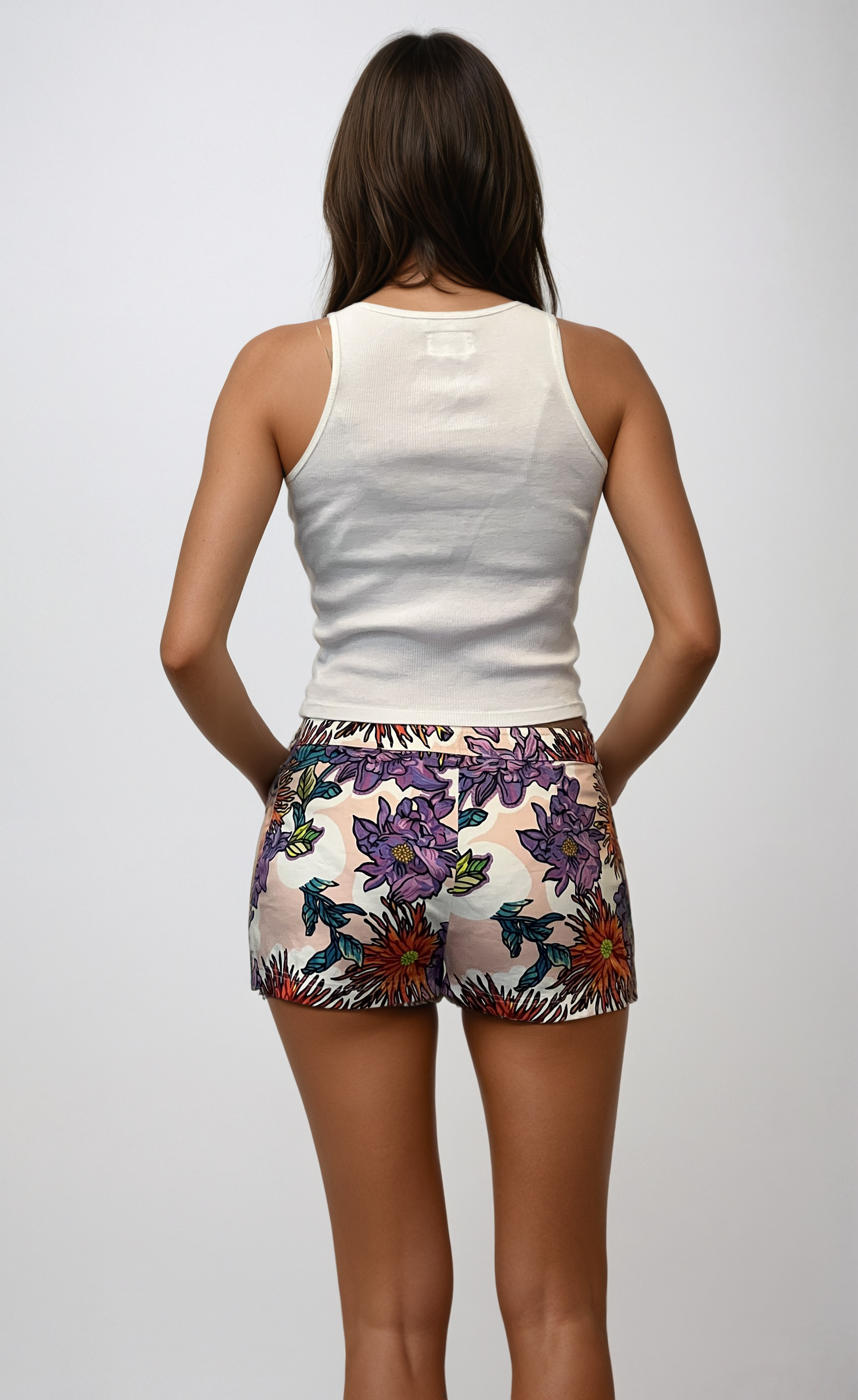 Blumarine Floral Shorts