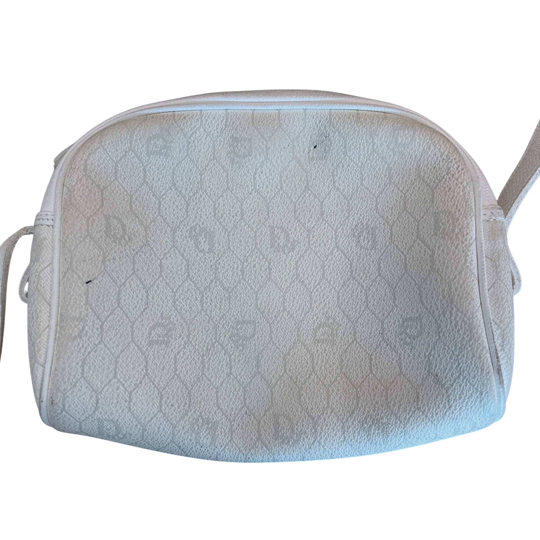 Dior White Honeycomb Crossbody