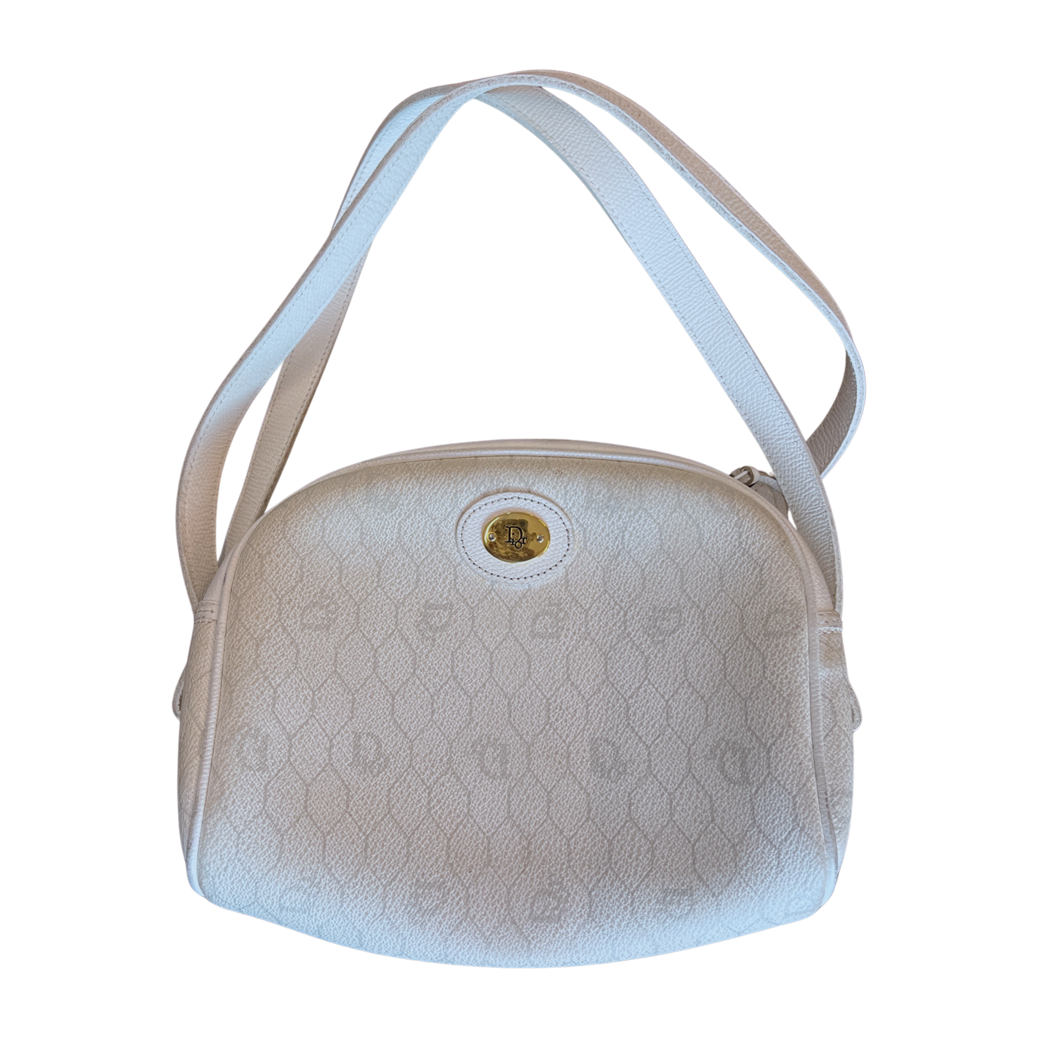 Dior White Honeycomb Crossbody