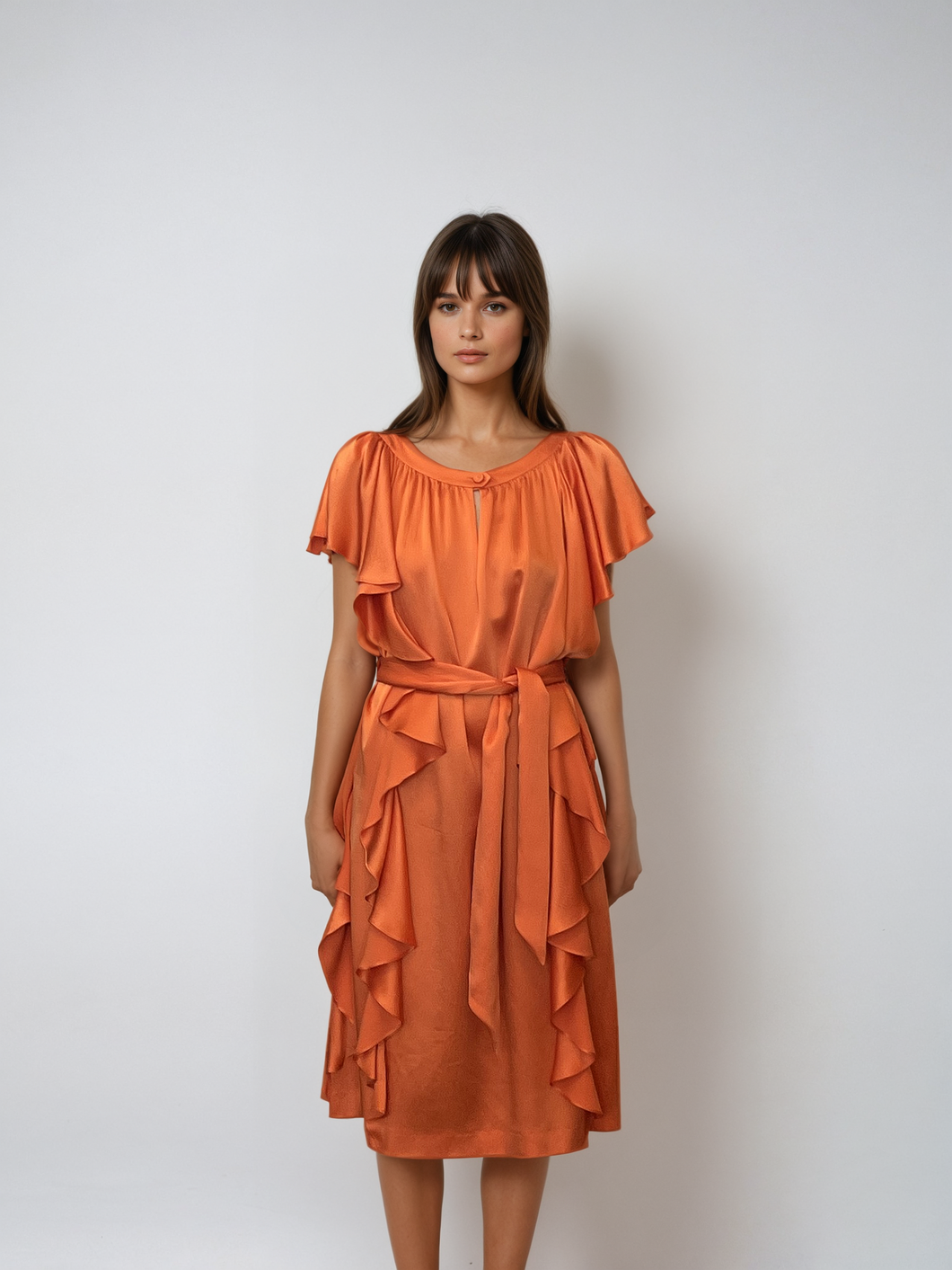 Escada Orange Dress