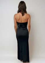 Load image into Gallery viewer, Donna Karan Black Strapless Gown
