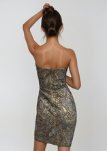 Load image into Gallery viewer, Lorena Sarbu Strapless Sequin Mini Dress
