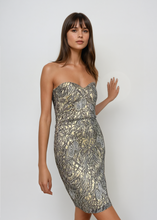 Load image into Gallery viewer, Lorena Sarbu Strapless Sequin Mini Dress
