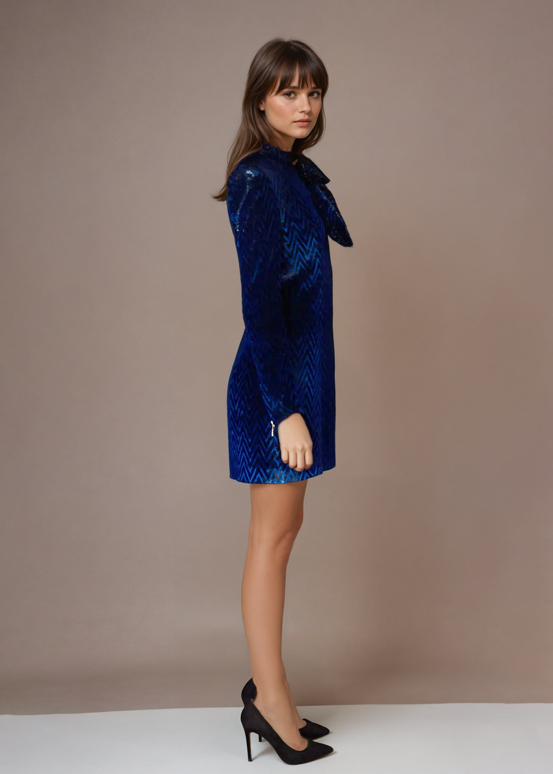 Balmain Patterned Bow Dress